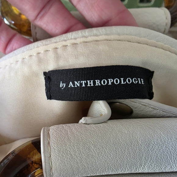 Anthropologie Westlyn Woven Bucket Bag In Cream With Crossbody Strap - Picture 8 of 10